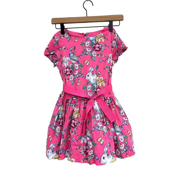 Gap x Sarah‎ Jessica Parker Pink Garden Bunny Dress, Poofy, Sz S - Picture 1 of 6
